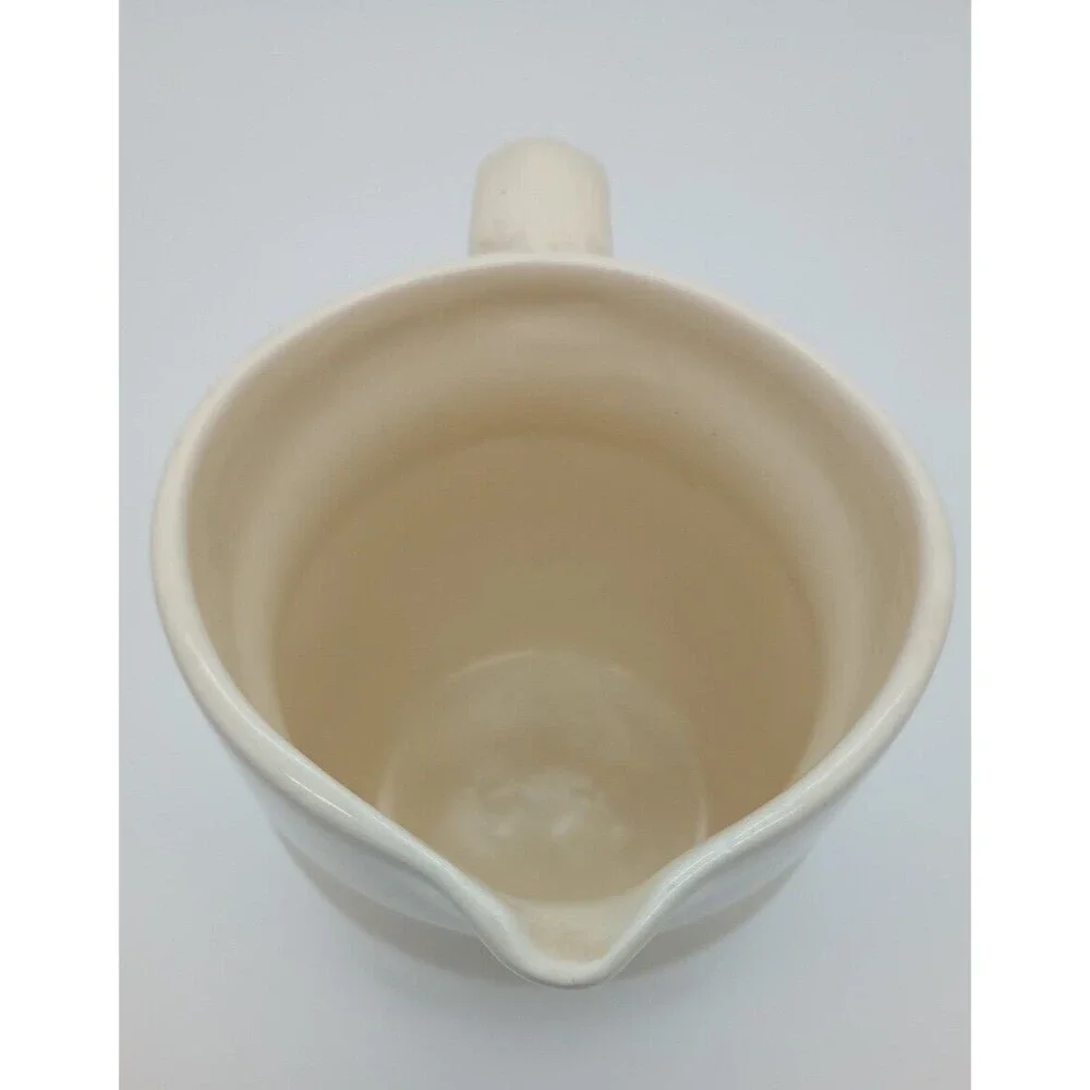 Vintage Treasure Craft Pitcher Floral Butterfly Morning Glory Flowers